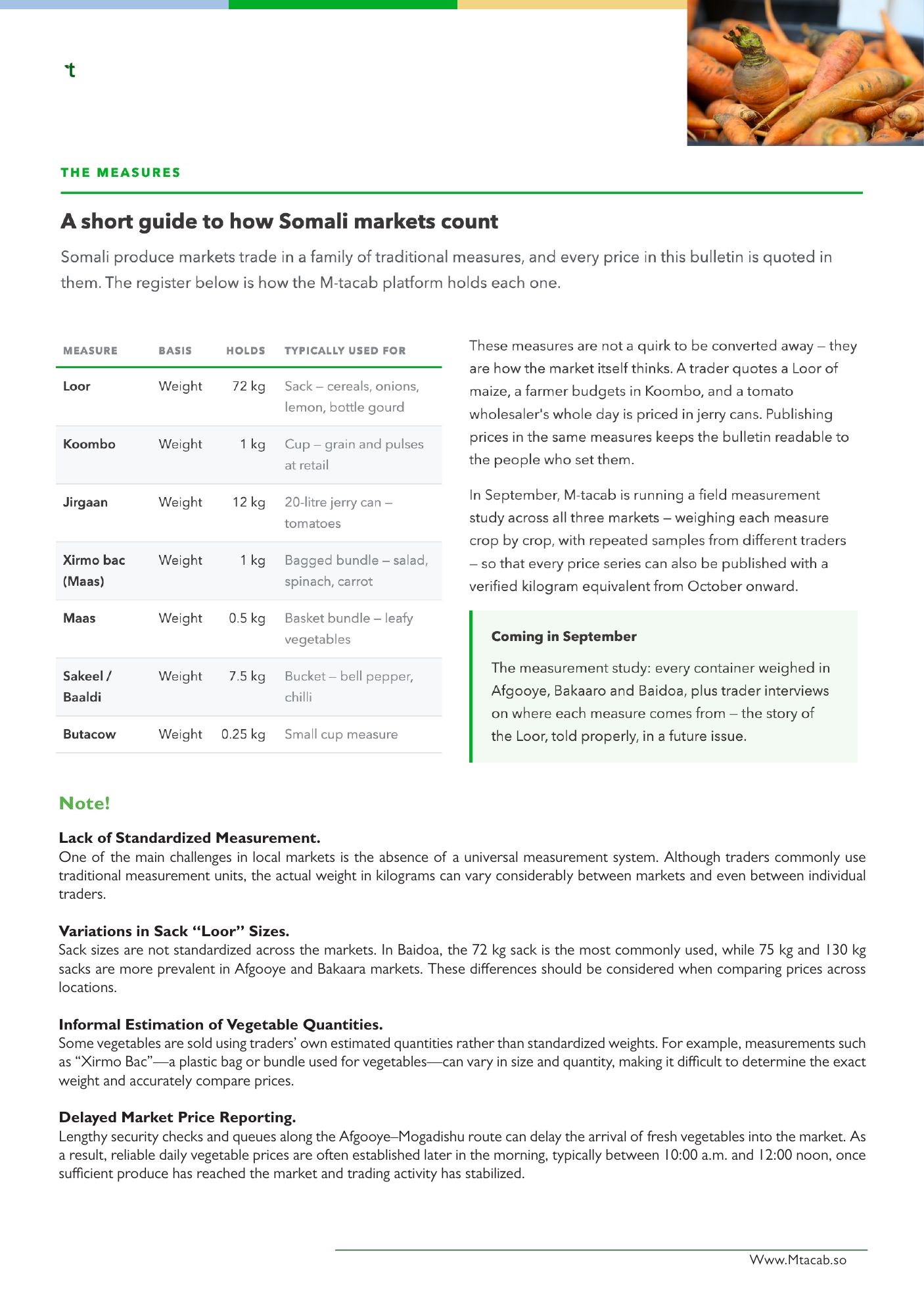 Suuq Bulletin Issue 01, page 6