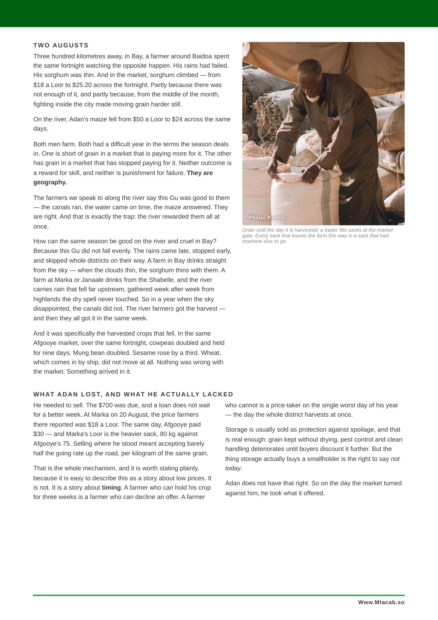 Suuq Bulletin Issue 02, page 8