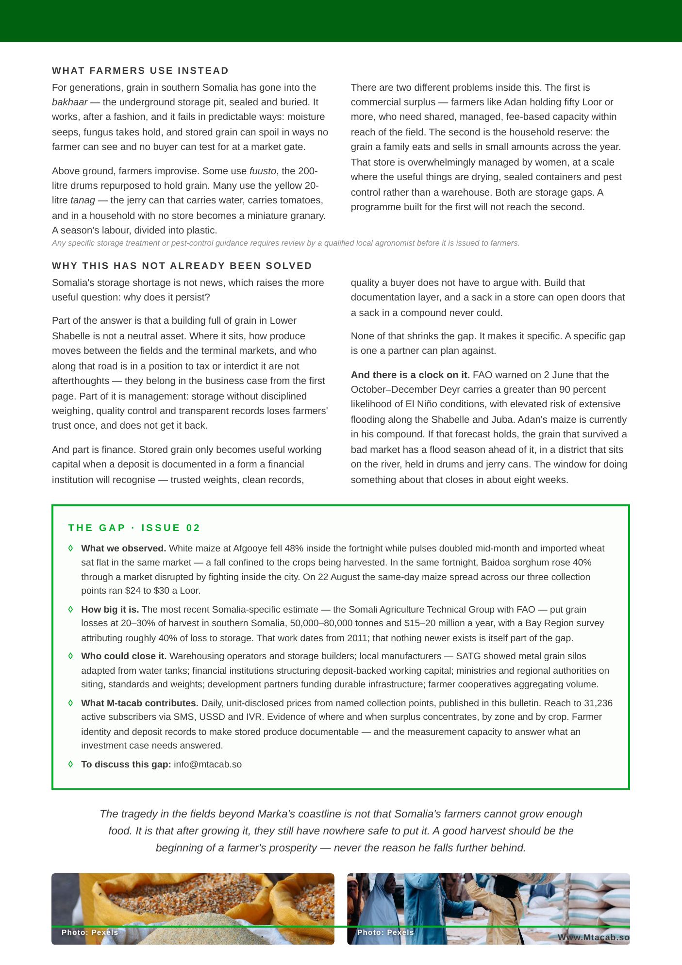 Suuq Bulletin Issue 02, page 9